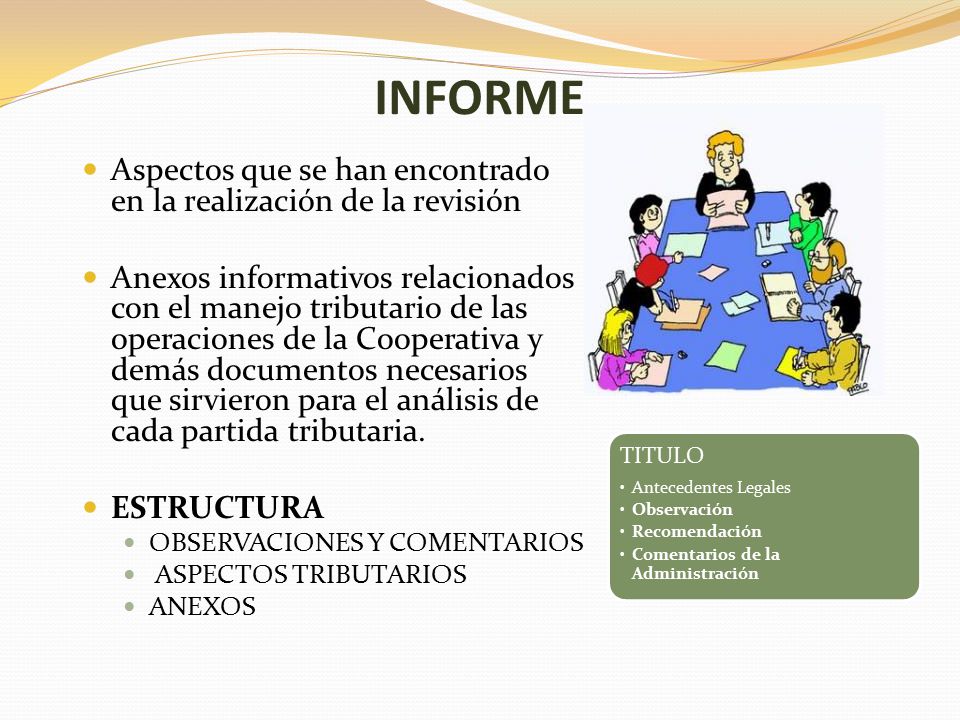 INFORME Aspectos que se han encontrado en la realización de la revisión.
