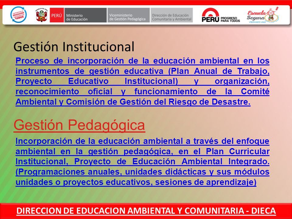 Gestión Institucional