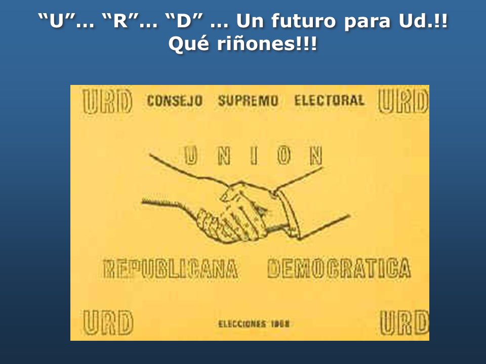 U … R … D … Un futuro para Ud.!!
