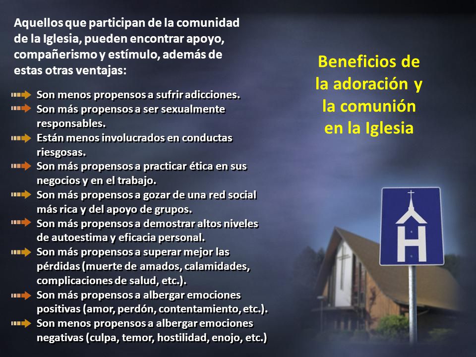 Beneficios de la adoración y la comunión en la Iglesia