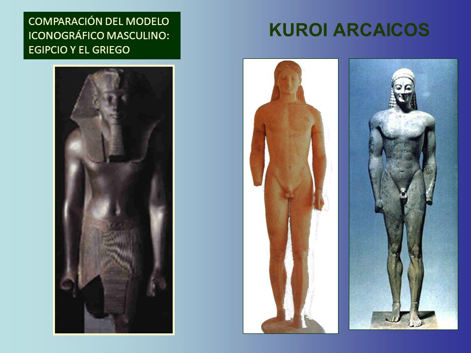 KUROI ARCAICOS COMPARACIÓN DEL MODELO ICONOGRÁFICO MASCULINO: EGIPCIO Y EL GRIEGO