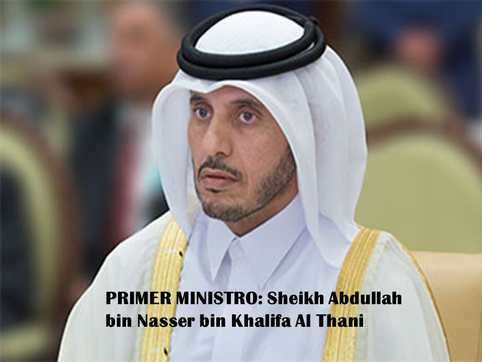 PRIMER MINISTRO: Sheikh Abdullah bin Nasser bin Khalifa Al Thani