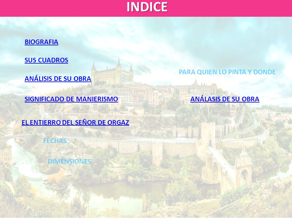 INDICE BIOGRAFIA SUS CUADROS PARA QUIEN LO PINTA Y DONDE