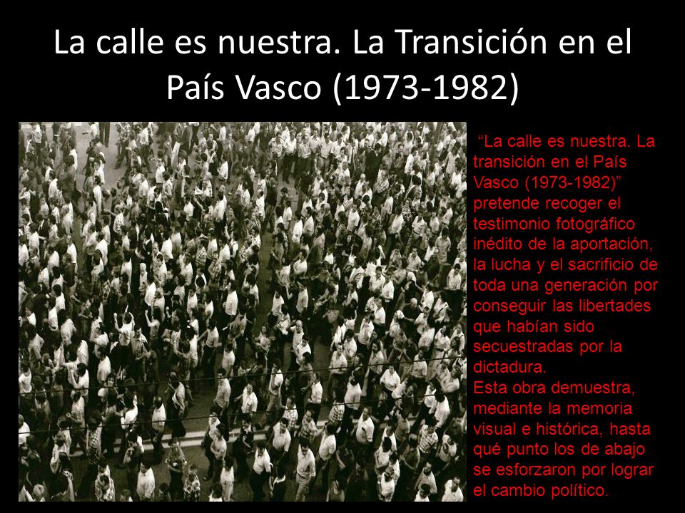 La calle es nuestra. La Transición en el País Vasco ( )