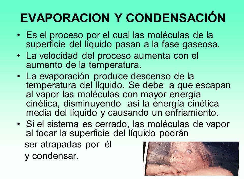 EVAPORACION Y CONDENSACIÓN