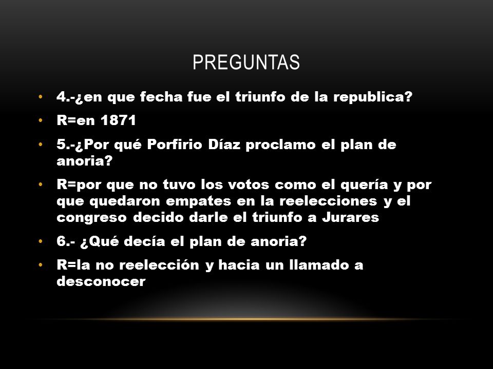 preguntas 4.-¿en que fecha fue el triunfo de la republica R=en 1871