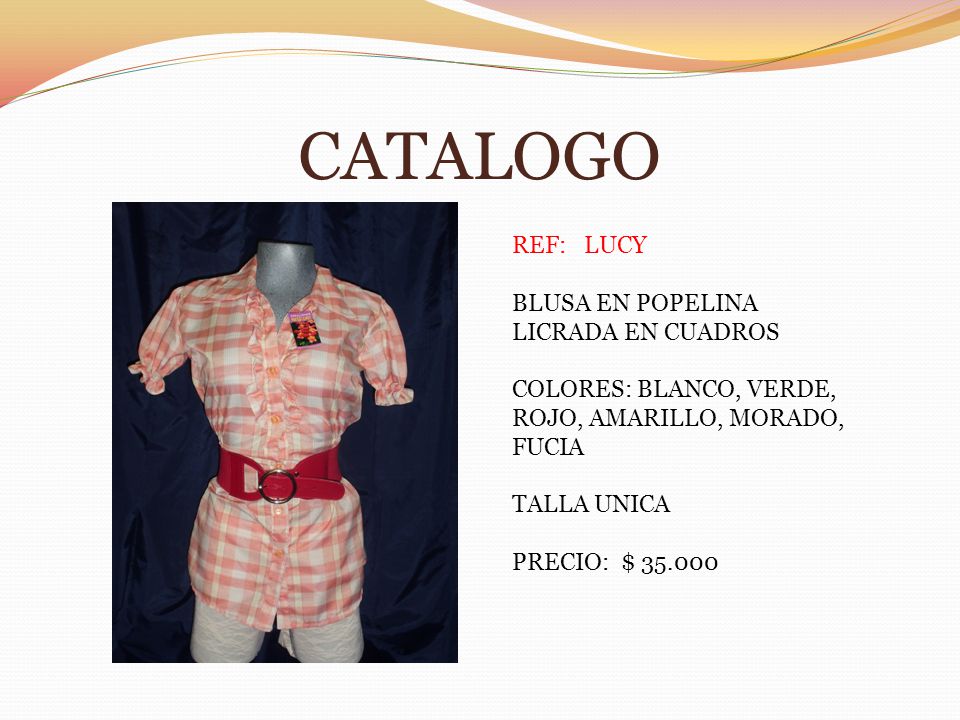 CATALOGO REF: LUCY BLUSA EN POPELINA LICRADA EN CUADROS