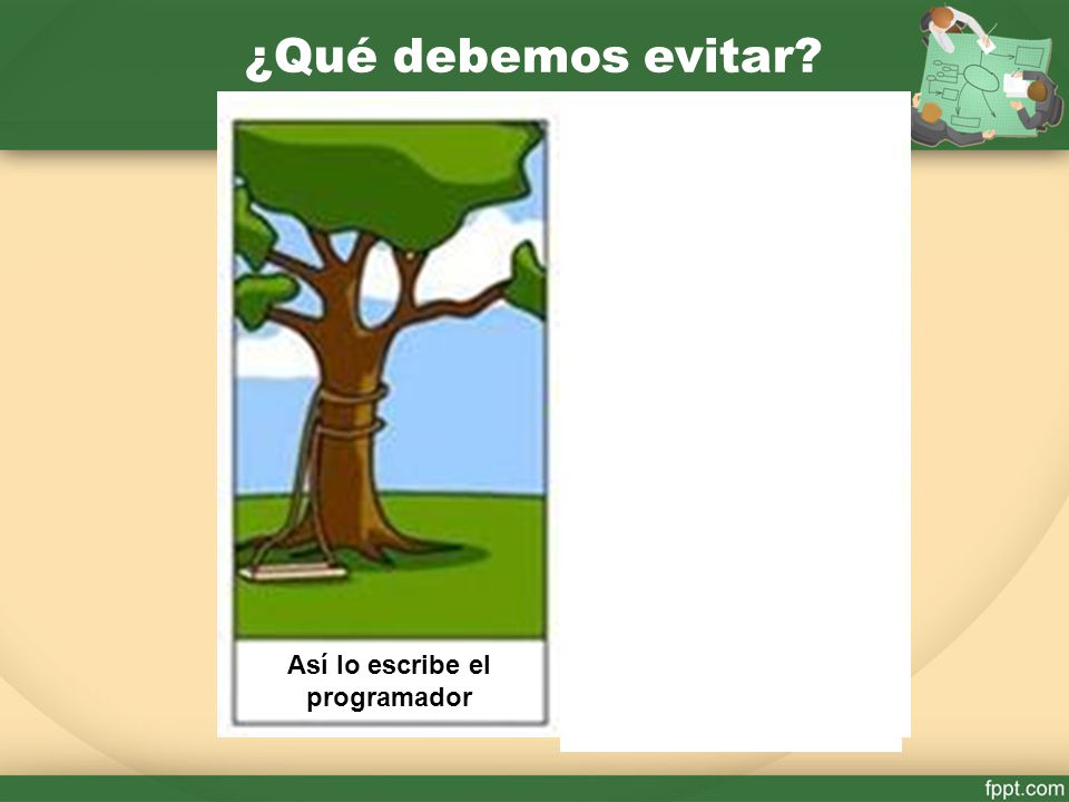 Así lo escribe el programador Así lo vende el de marketing