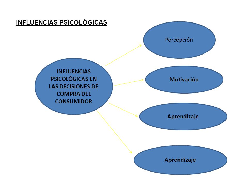 INFLUENCIAS PSICOLÓGICAS EN LAS DECISIONES DE COMPRA DEL CONSUMIDOR