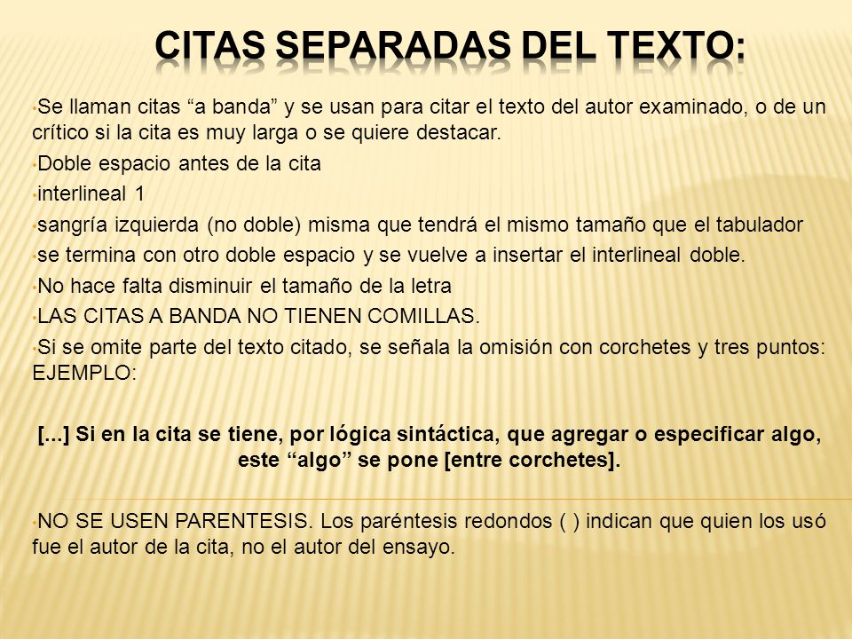 Citas separadas del texto: