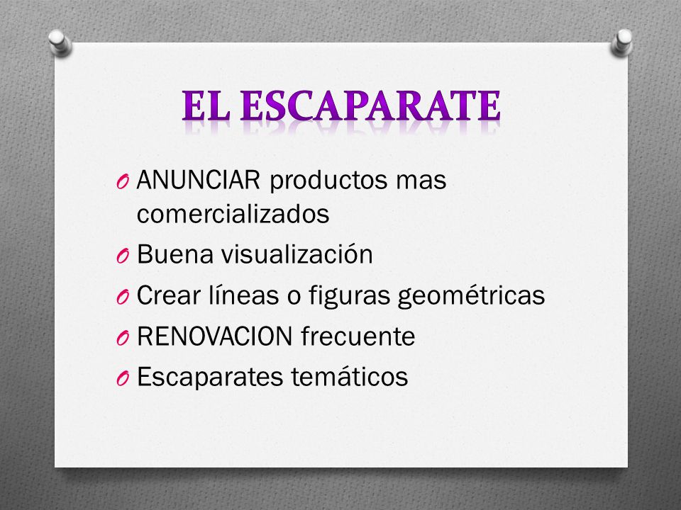 El Escaparate ANUNCIAR productos mas comercializados