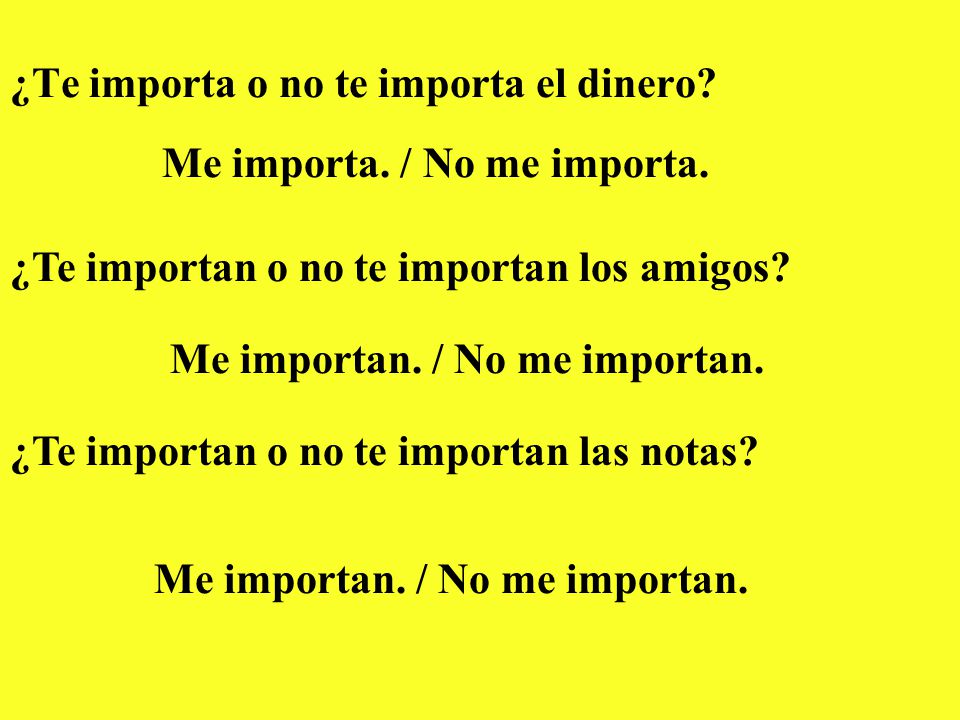 ¿Te importa o no te importa el dinero