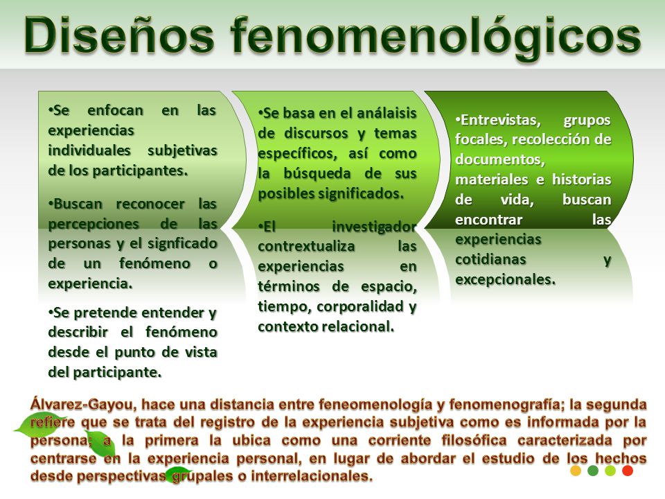 Diseños fenomenológicos