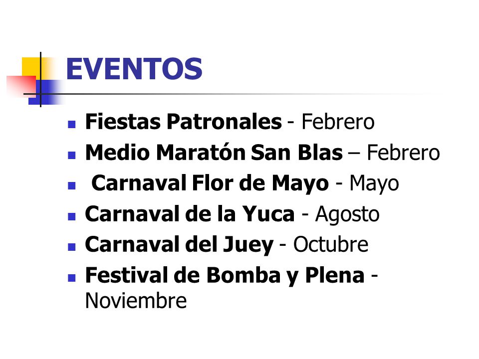 EVENTOS Fiestas Patronales - Febrero Medio Maratón San Blas – Febrero