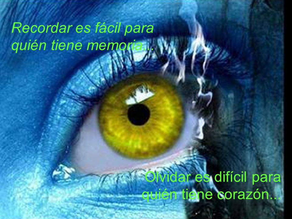Recordar es fácil para quién tiene memoria...