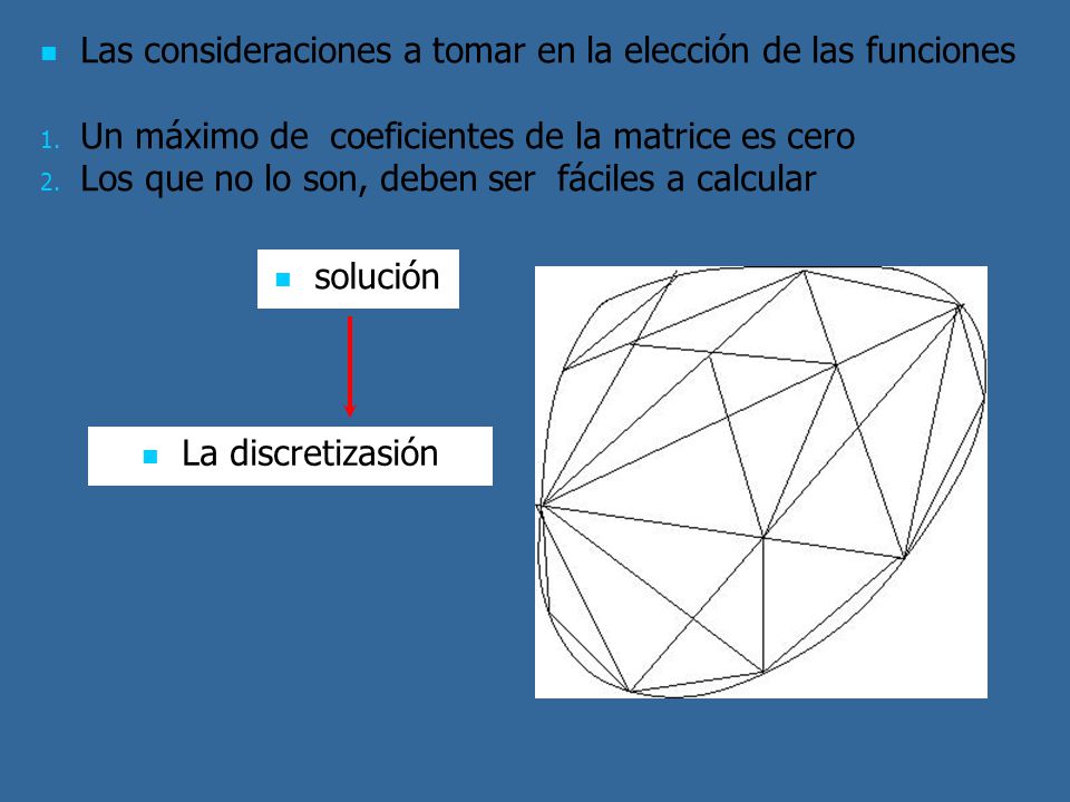 Las consideraciones a tomar en la elección de las funciones