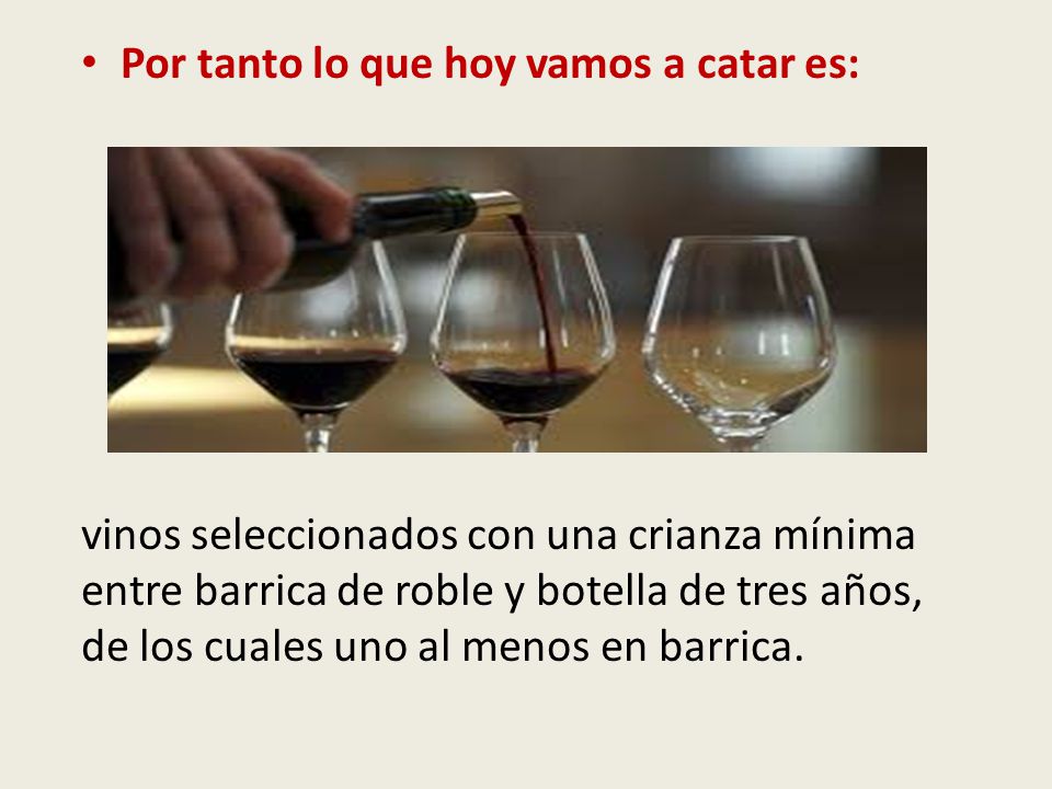 Por tanto lo que hoy vamos a catar es: