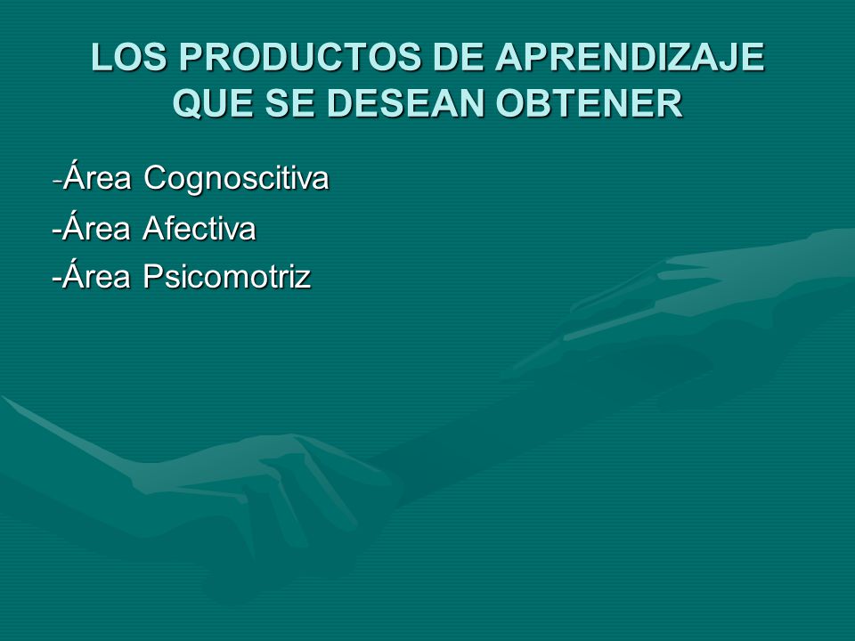 LOS PRODUCTOS DE APRENDIZAJE QUE SE DESEAN OBTENER