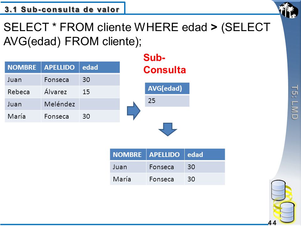 SELECT * FROM cliente WHERE edad > (SELECT AVG(edad) FROM cliente);
