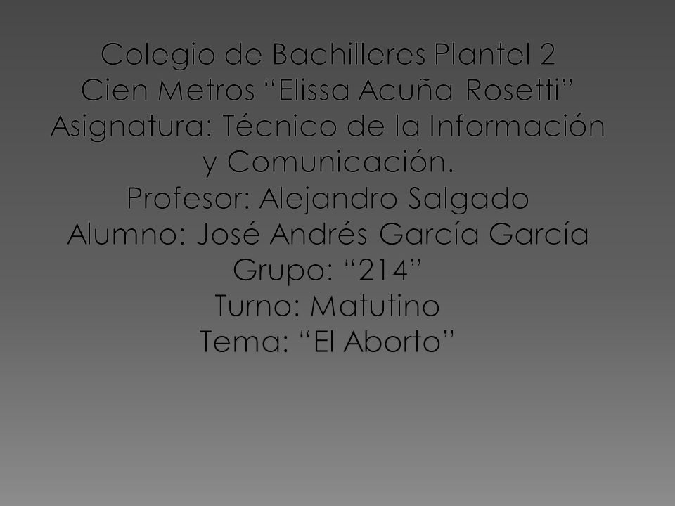 Colegio de Bachilleres Plantel 2 Cien Metros Elissa Acuña Rosetti
