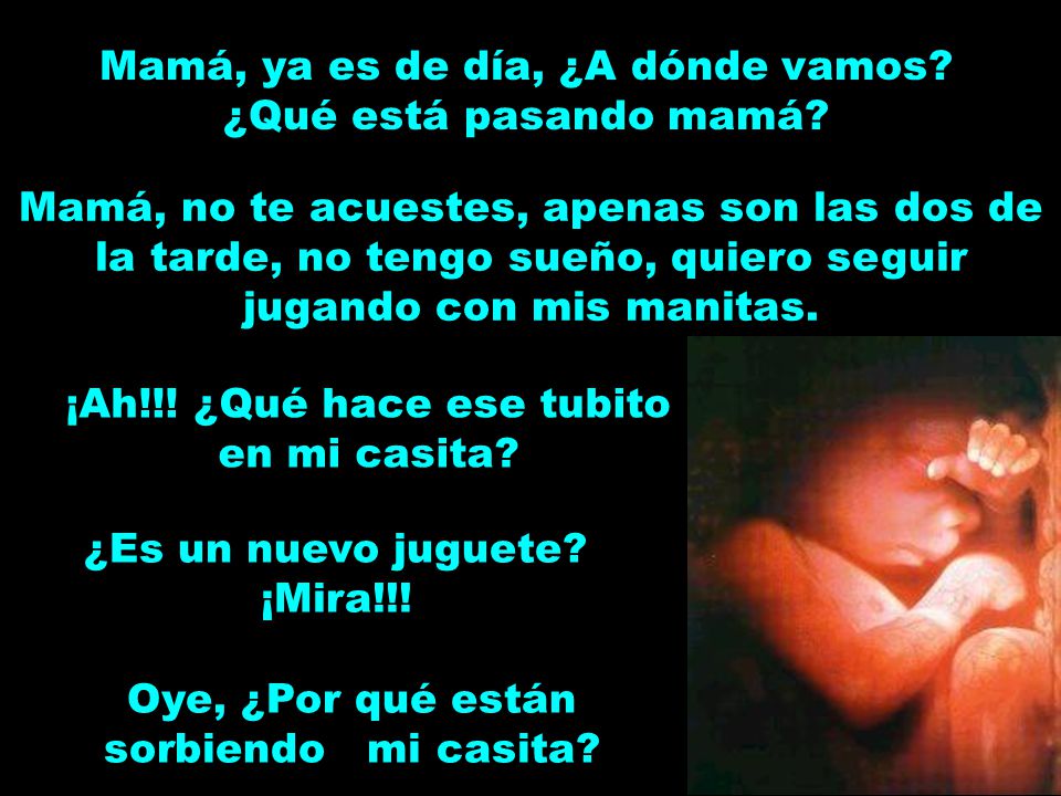 Mamá, ya es de día, ¿A dónde vamos ¿Qué está pasando mamá