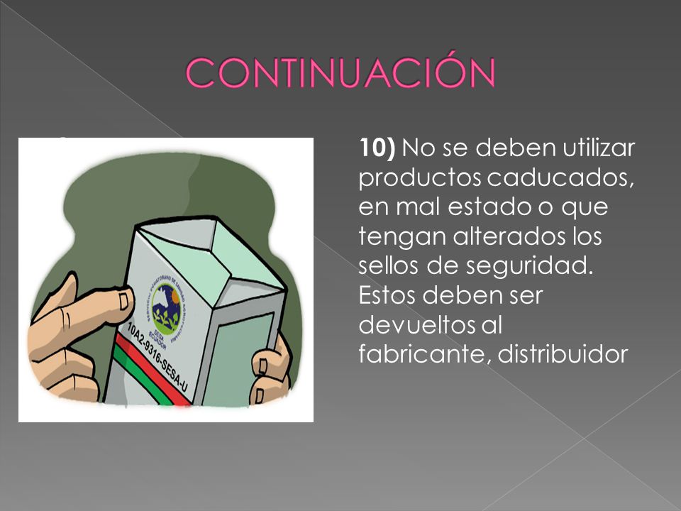 CONTINUACIÓN 9) Todos los productos veterinarios utilizados en la explotación deberán contar con REGISTRO.