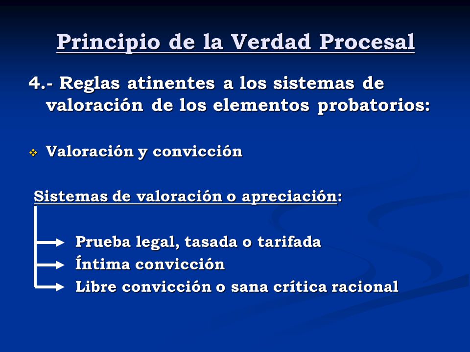 Principio de la Verdad Procesal