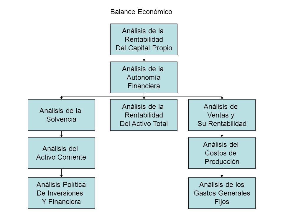 Balance Económico Análisis de la. Rentabilidad. Del Capital Propio. Análisis de la. Autonomía. Financiera.