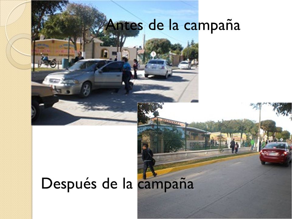 Antes de la campaña Después de la campaña