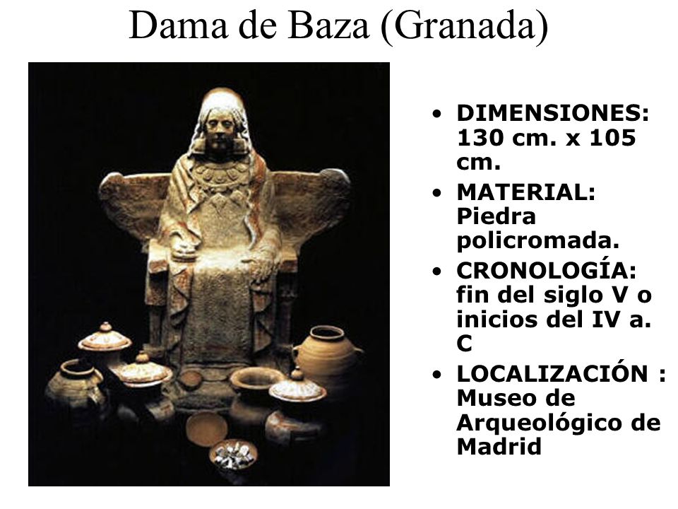 Dama de Baza (Granada) DIMENSIONES: 130 cm. x 105 cm.