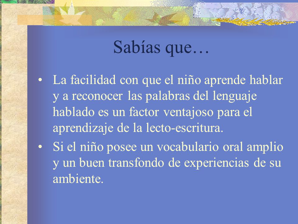 Sabías que…
