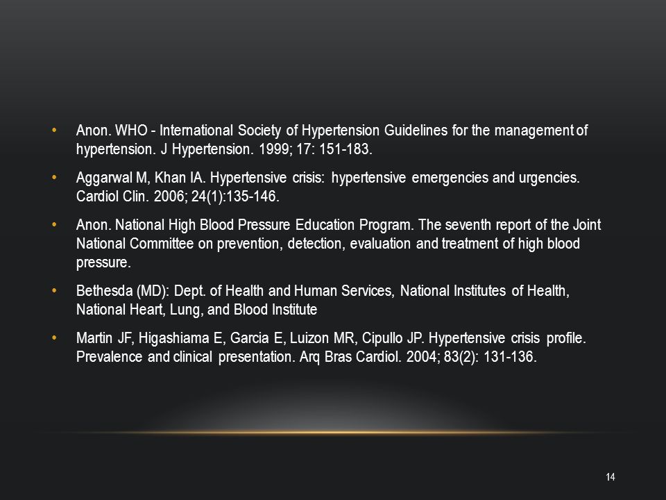 Anon. WHO - International Society of Hypertension Guidelines for the management of hypertension. J Hypertension. 1999; 17: