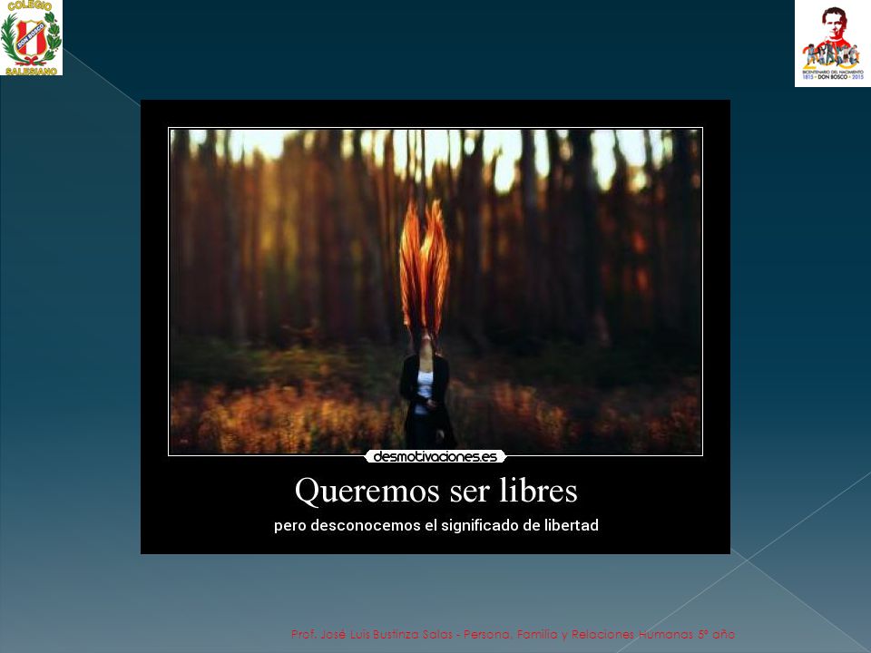 Prof. José Luis Bustinza Salas - Persona, Familia y Relaciones Humanas 5º año
