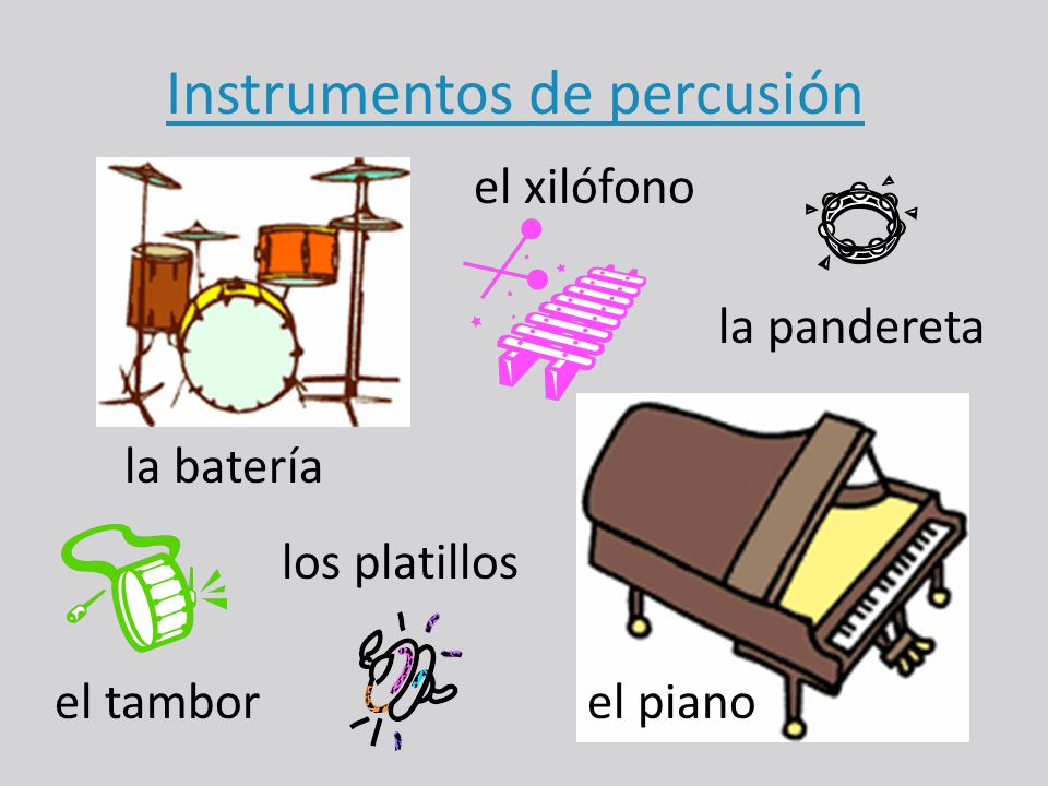 Los instrumentos - de metal - de viento - de percusión - de cuerda. - ppt  descargar