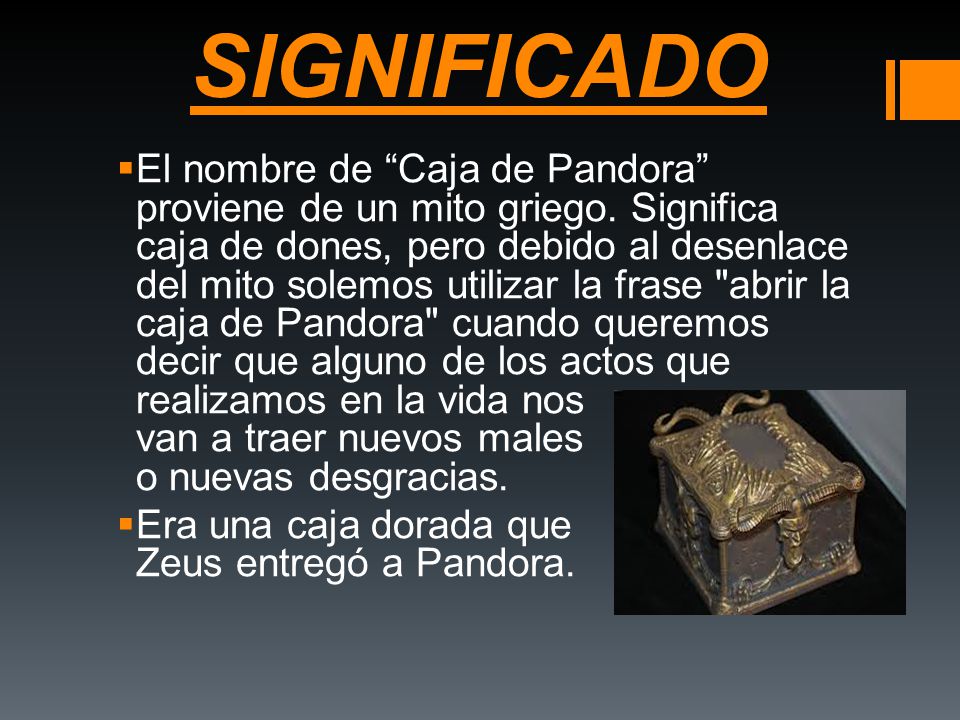 LA CAJA DE PANDORA José Luis Domínguez Josué Carriel Barros 2º A ESO. - ppt  video online descargar