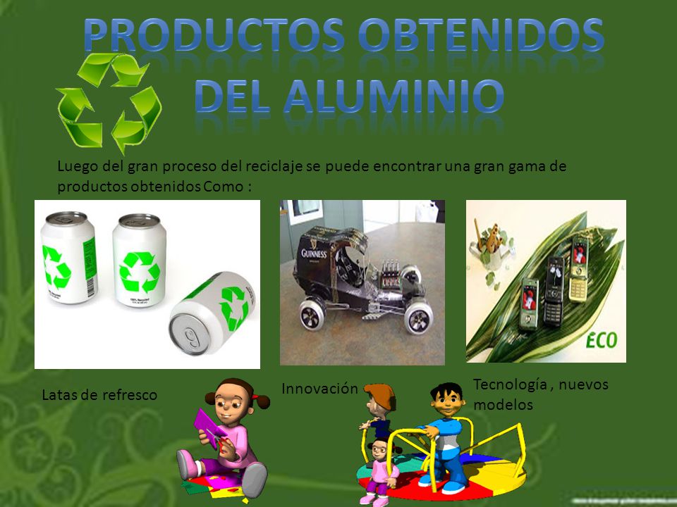 Productos obtenidos del aluminio