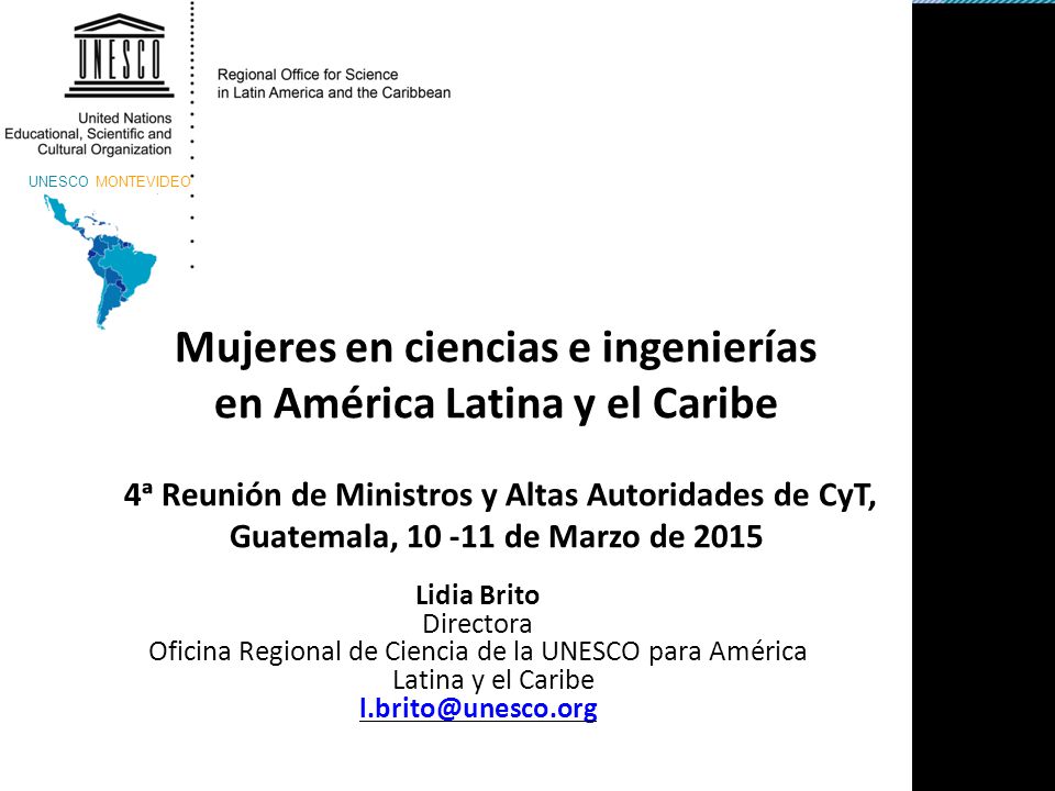 Mujeres en ciencias e ingenierías en América Latina y el Caribe