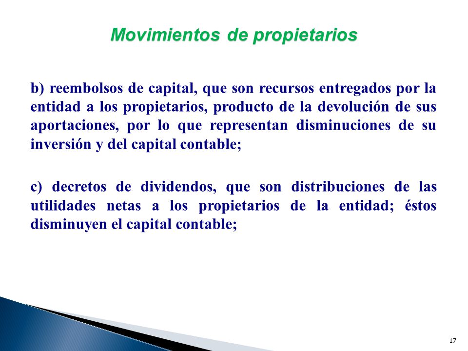 Movimientos de propietarios