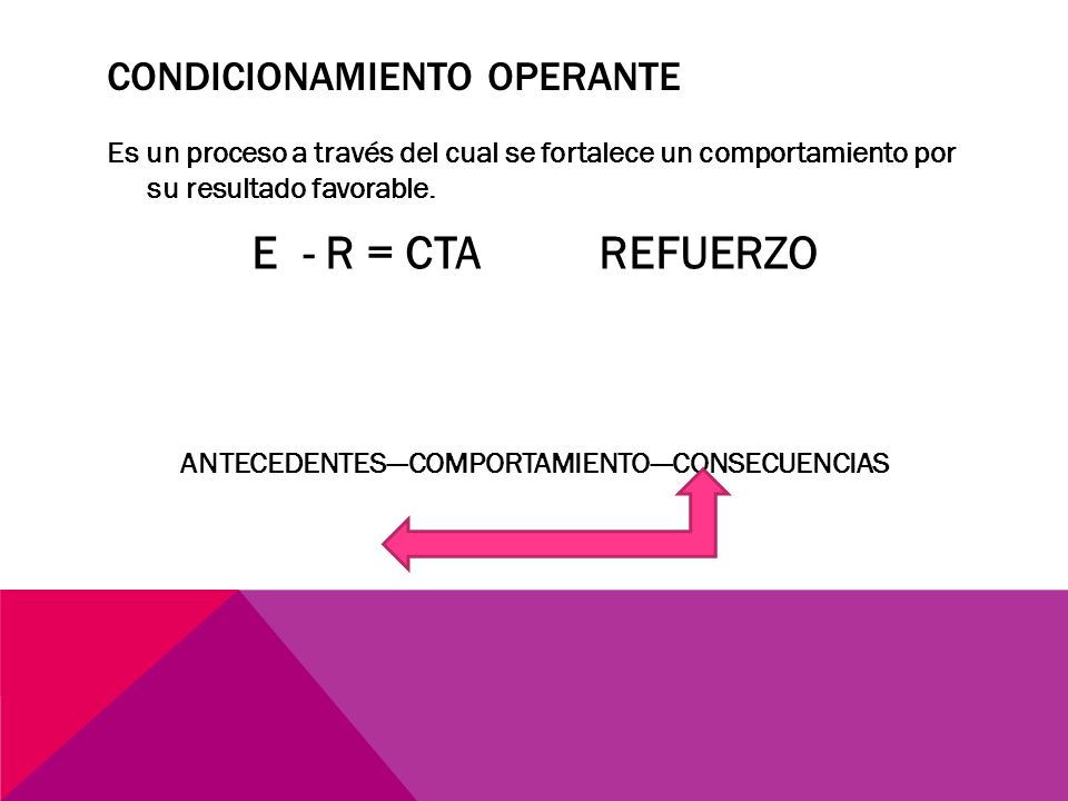 Condicionamiento operante