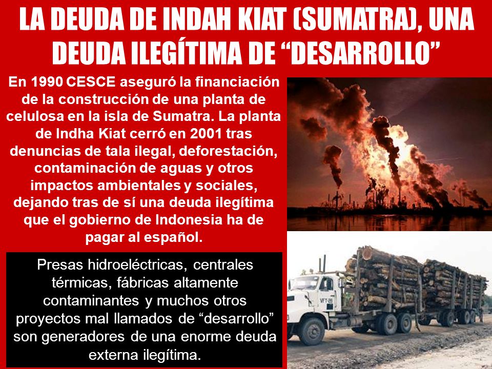 LA DEUDA DE INDAH KIAT (SUMATRA), UNA DEUDA ILEGÍTIMA DE DESARROLLO