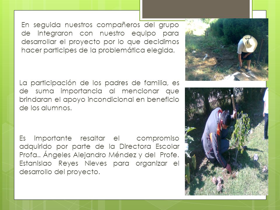 En seguida nuestros compañeros del grupo de integraron con nuestro equipo para desarrollar el proyecto por lo que decidimos hacer participes de la problemática elegida.