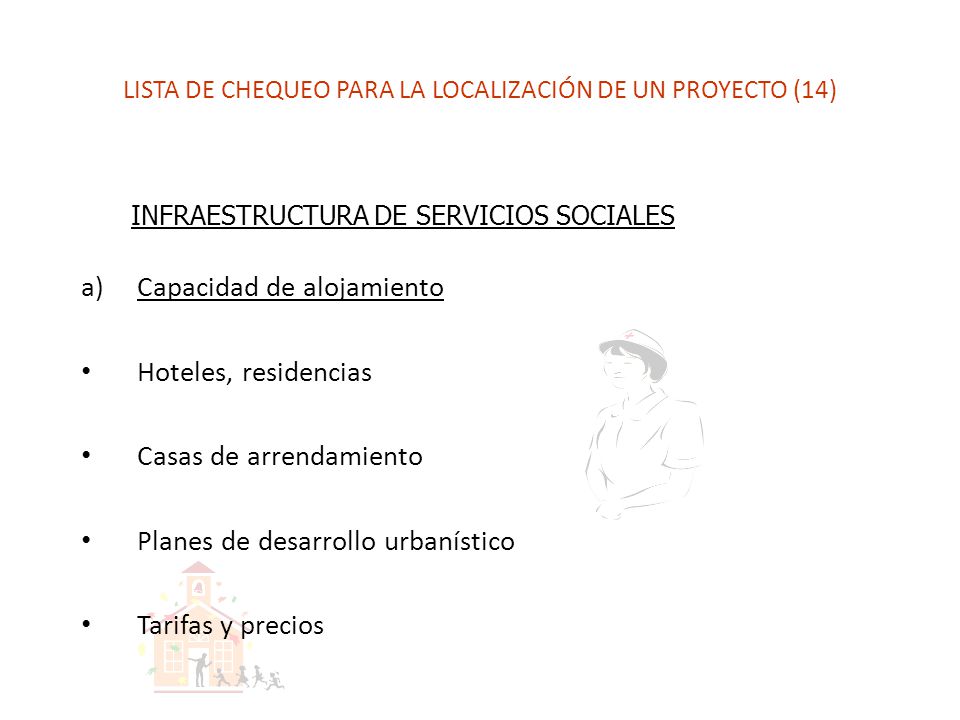 LISTA DE CHEQUEO PARA LA LOCALIZACIÓN DE UN PROYECTO (14)