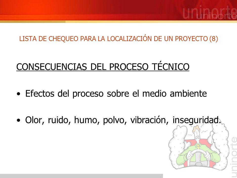 LISTA DE CHEQUEO PARA LA LOCALIZACIÓN DE UN PROYECTO (8)