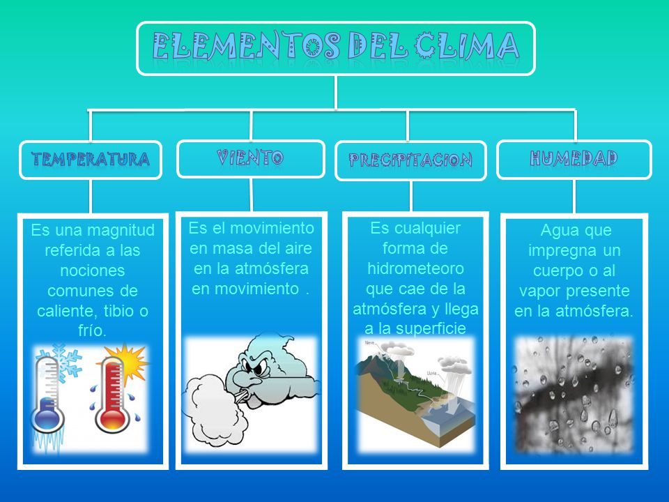 Elementos del clima VIENTO HUMEDAD