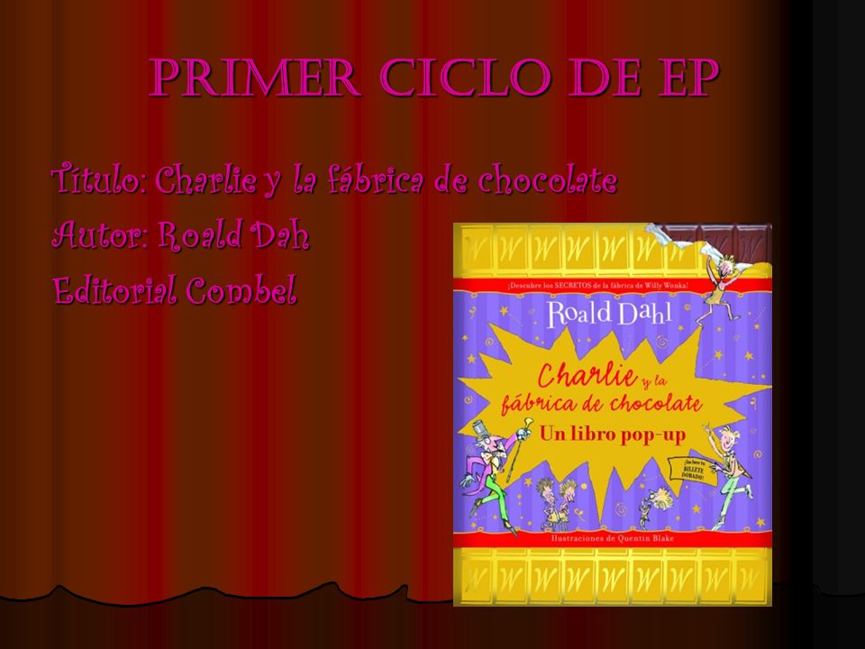 Primer ciclo de ep Título: Charlie y la fábrica de chocolate
