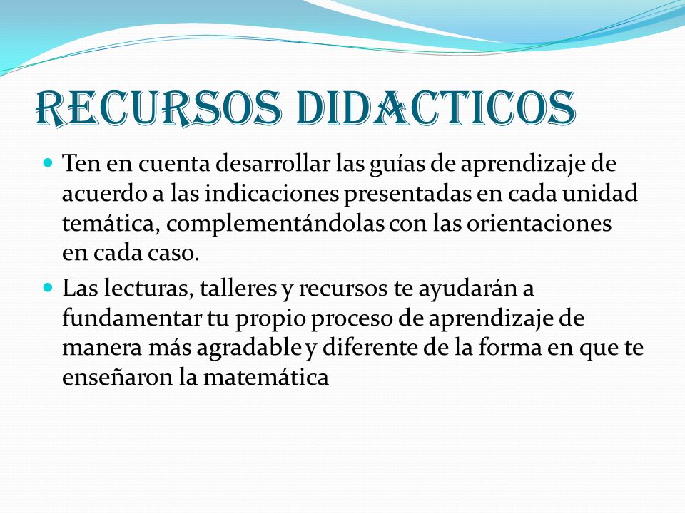 RECURSOS DIDACTICOS