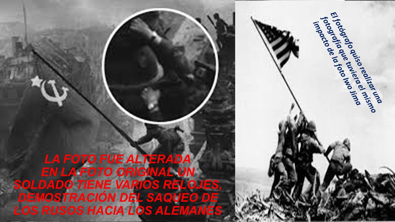 El fotógrafo quiso realizar una fotografía que tuviera el mismo impacto de la foto Iwo Jima