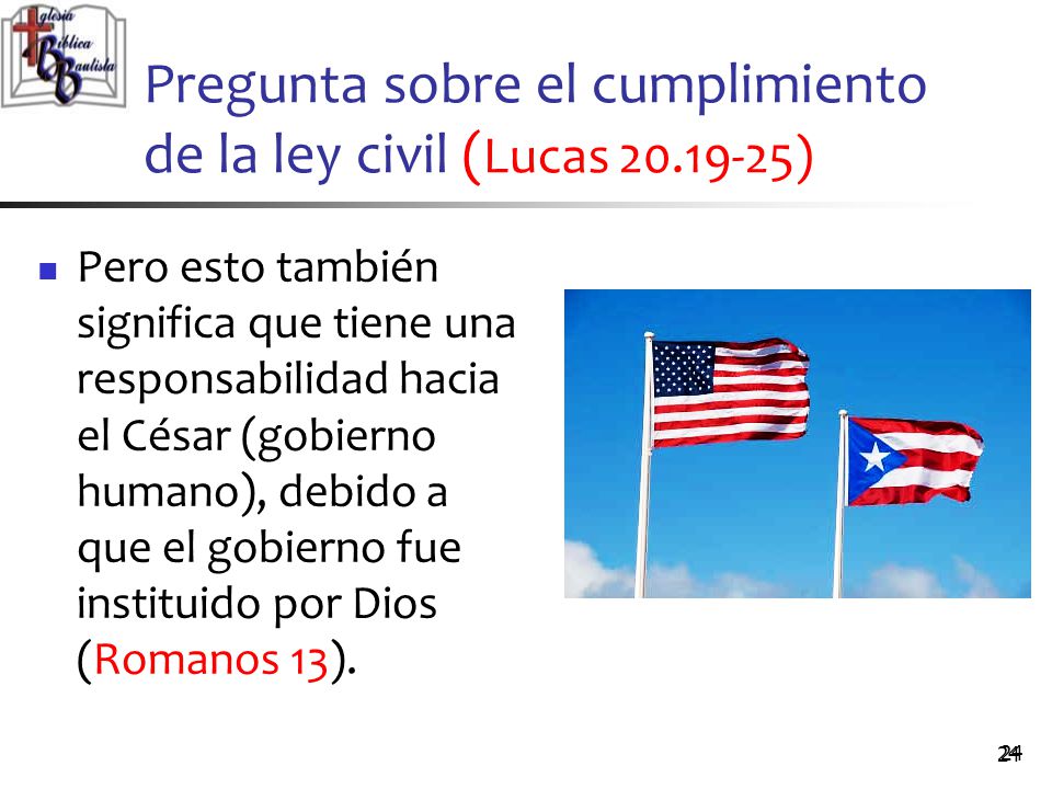 Pregunta sobre el cumplimiento de la ley civil (Lucas )