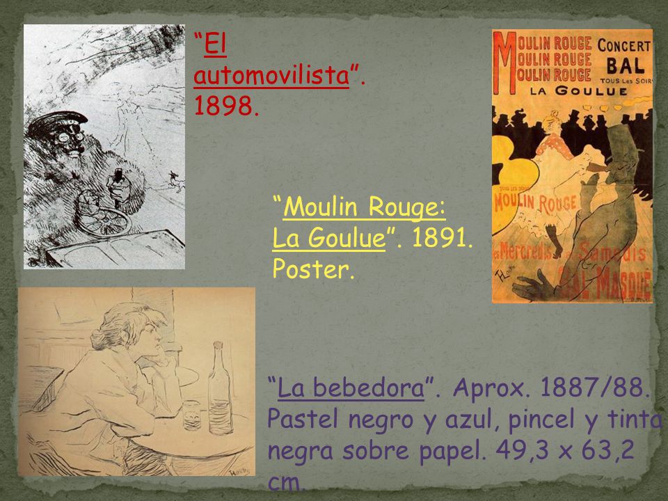 El automovilista Moulin Rouge: La Goulue Poster.
