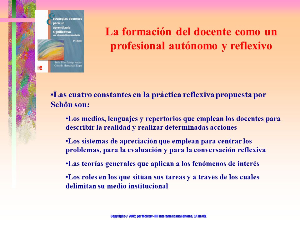 La formación del docente como un profesional autónomo y reflexivo